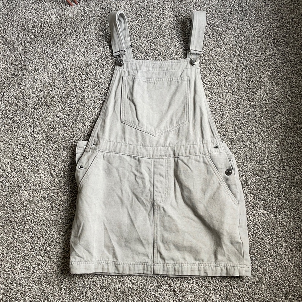 BDG green overall skirt